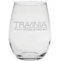 15 Oz. Stemless White Wine Glass - Etched